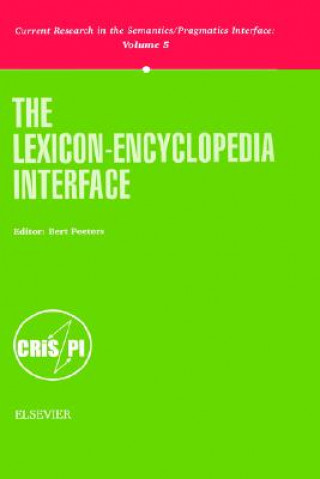 Książka Lexicon-Encyclopedia Interface Bert Peeters