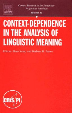 Knjiga Context-Dependence in the Analysis of Linguistic Meaning Hans Kamp