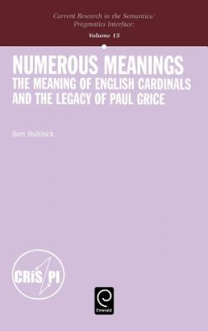 Knjiga Numerous Meanings Bert Bultinck