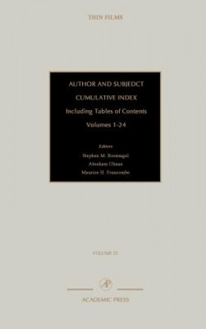 Książka Author and Subject Cumulative Index, Including Tables of Contents Ronald Powell