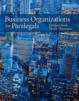 Kniha Business Organizations for Paralegals John J Schlageter III