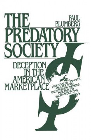 Knjiga Predatory Society Paul Blumberg