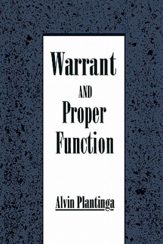 Buch Warrant and Proper Function Alvin Plantinga