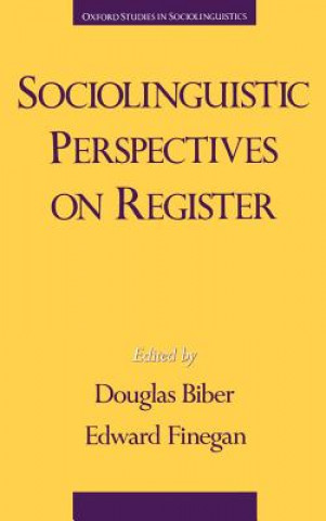 Carte Sociolinguistic Perspectives on Register Douglas Biber