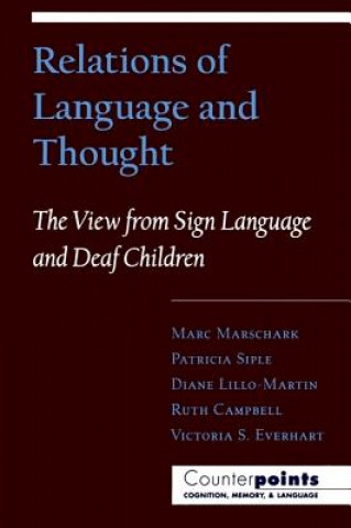 Carte Relations of Language and Thought Marc Marschark
