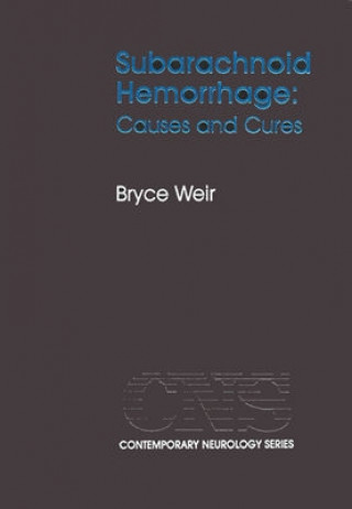 Knjiga Subarachnoid Hemorrhage Bryce Weir