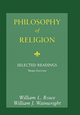 Kniha Philosophy of Religion William L. Rowe