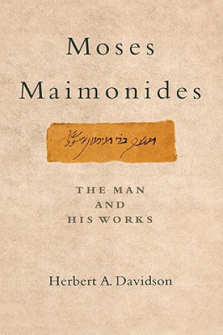 Carte Moses Maimonides Herbert A. Davidson