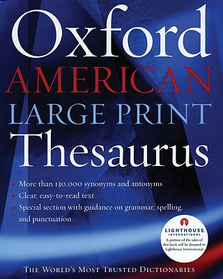 Könyv Oxford American Large Print Thesaurus Oxford University Press