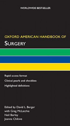 Knjiga Oxford American Handbook of Surgery David L. Berger