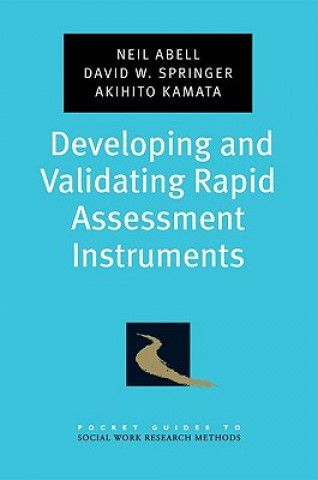 Livro Developing and Validating Rapid Assessment Instruments Neil Abell