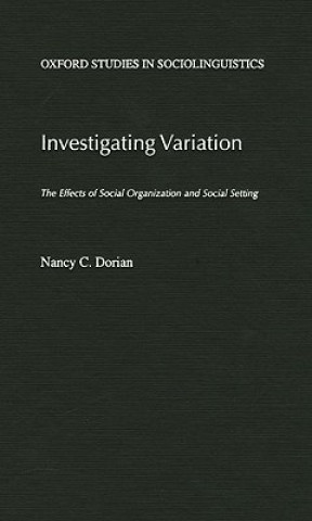 Könyv Investigating Variation Nancy C. Dorian