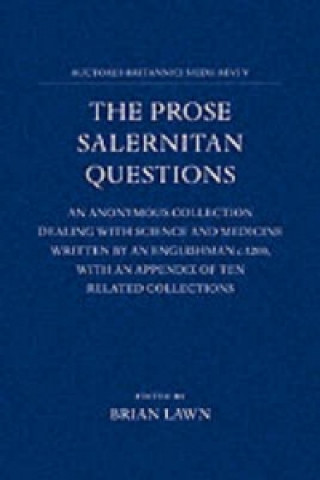 Knjiga Prose Salernitan Questions B. Lawn