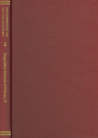 Carte Proceedings of the British Academy Volume 130, Biographical Memoirs of Fellows, IV P.J. Marshall
