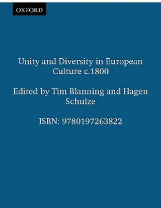 Buch Unity and Diversity in European Culture c.1800 Tim Blanning