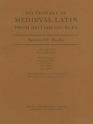 Carte Dictionary of Medieval Latin from British Sources D. R. Howlett
