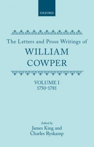 Kniha Letters and Prose Writings of William Cowper William Cowper