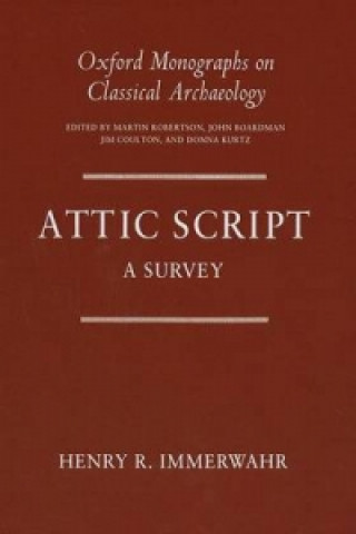 Kniha Attic Script Henry R. Immerwahr