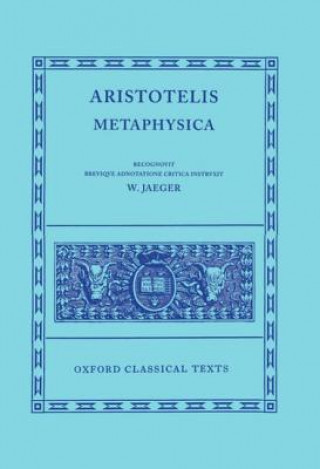 Książka Aristotle Metaphysica Werner Jaeger