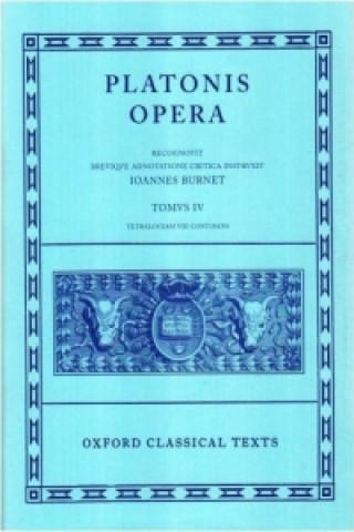 Книга Plato Opera Vol. IV Plato