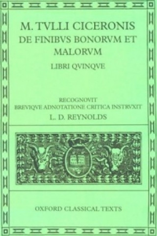 Carte Cicero De Finibus Bonorum et Malorum Marcus Tullius Cicero