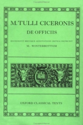 Kniha Cicero De Officiis Marcus Tullius Cicero