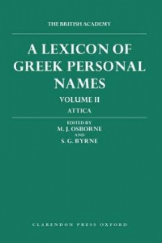 Kniha Lexicon of Greek Personal Names: Volume II: Attica 
