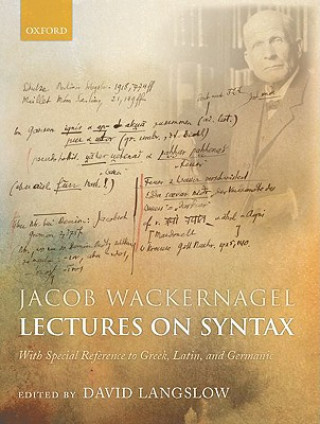 Carte Jacob Wackernagel, Lectures on Syntax David Langslow