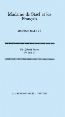 Buch Madame de Stael et les Francais Simone Balaye