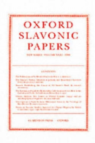 Knjiga Oxford Slavonic Papers: Volume XXXI (1998) C. M. MacRobert