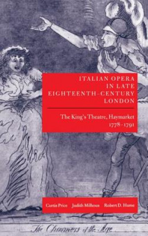 Kniha Italian Opera in Late Eighteenth-Century London: Volume 1: The King's Theatre, Haymarket, 1778-1791 Curtis Alexander Price