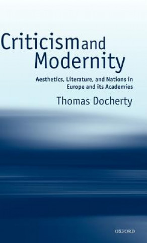 Buch Criticism and Modernity Thomas Docherty