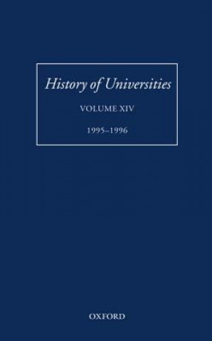 Könyv History of Universities: Volume XIV: 1995-1996 