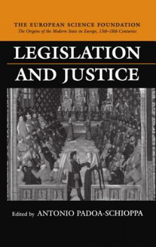 Kniha Legislation and Justice Antonio Padoa-Schioppa