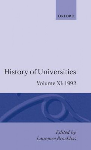 Книга History of Universities: Volume XI: 1992 Laurence Brockliss