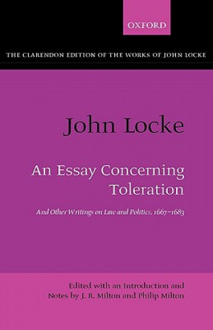Kniha John Locke: An Essay concerning Toleration John Locke