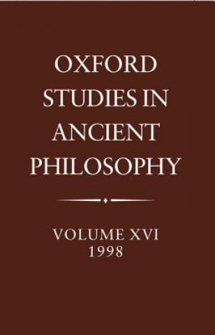 Book Oxford Studies in Ancient Philosophy: Volume XVI, 1998 C. C. W. Taylor