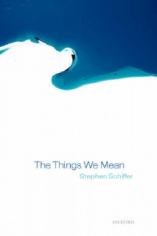 Libro Things We Mean Stephen R. Schiffer