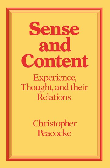 Carte Sense and Content Christopher Peacocke