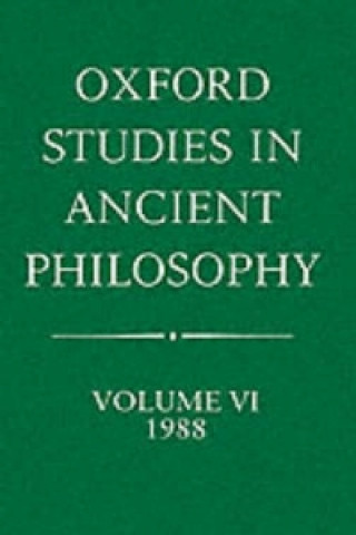 Carte Oxford Studies in Ancient Philosophy: Volume VI: 1988 