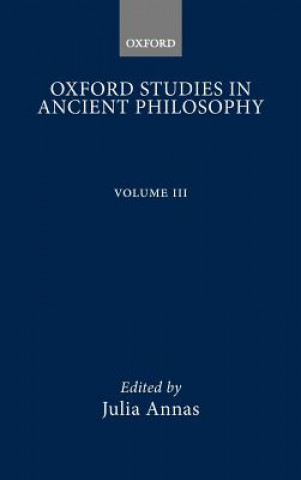 Carte Oxford Studies in Ancient Philosophy Julia Annas