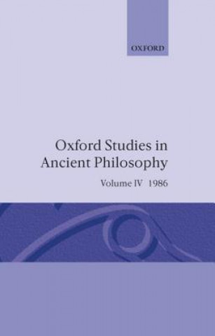 Kniha Oxford Studies in Ancient Philosophy: Volume IV Julia Annas