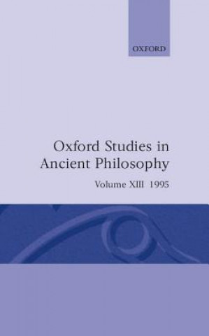 Book Oxford Studies in Ancient Philosophy: Volume XIII: 1995 X.