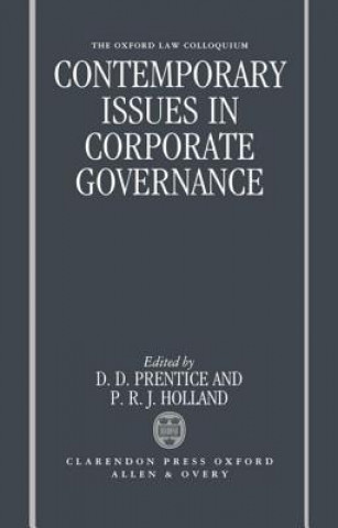 Könyv Contemporary Issues in Corporate Governance Daniel D. Prentice