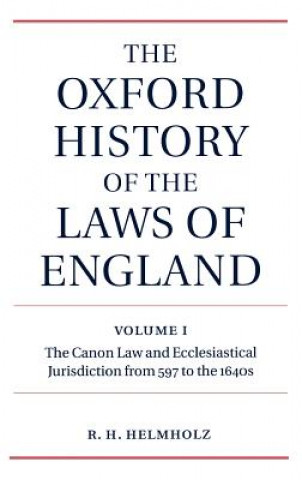 Libro Oxford History of the Laws of England Volume I R.H. Helmholz