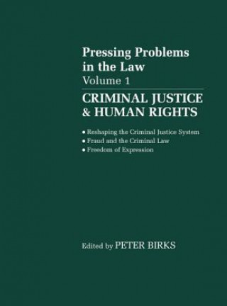 Könyv Criminal Justice and Human Rights P. B. H. Birks