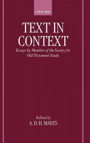 Könyv Text in Context A. D. H. Mayes