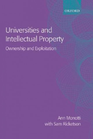 Книга Universities and Intellectual Property Ann Monotti