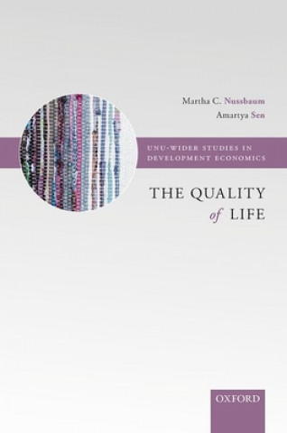 Kniha Quality of Life Martha C. Nussbaum