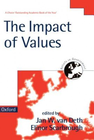 Carte Impact of Values Jan W. Van Deth